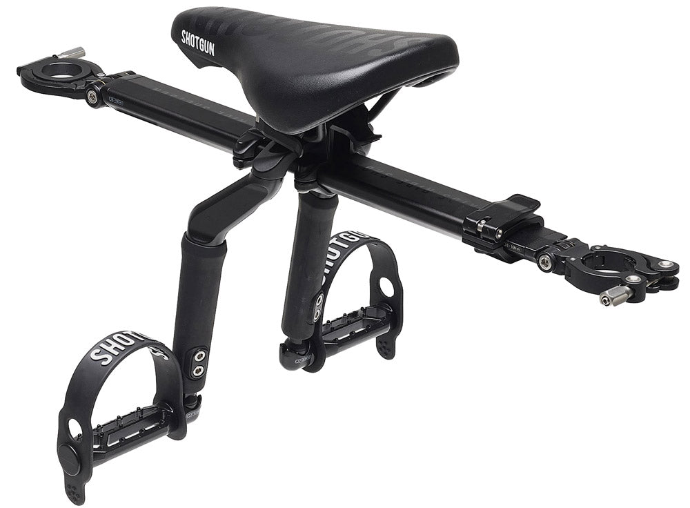 Kids ride shotgun pro mtb front child seat + handlebar set