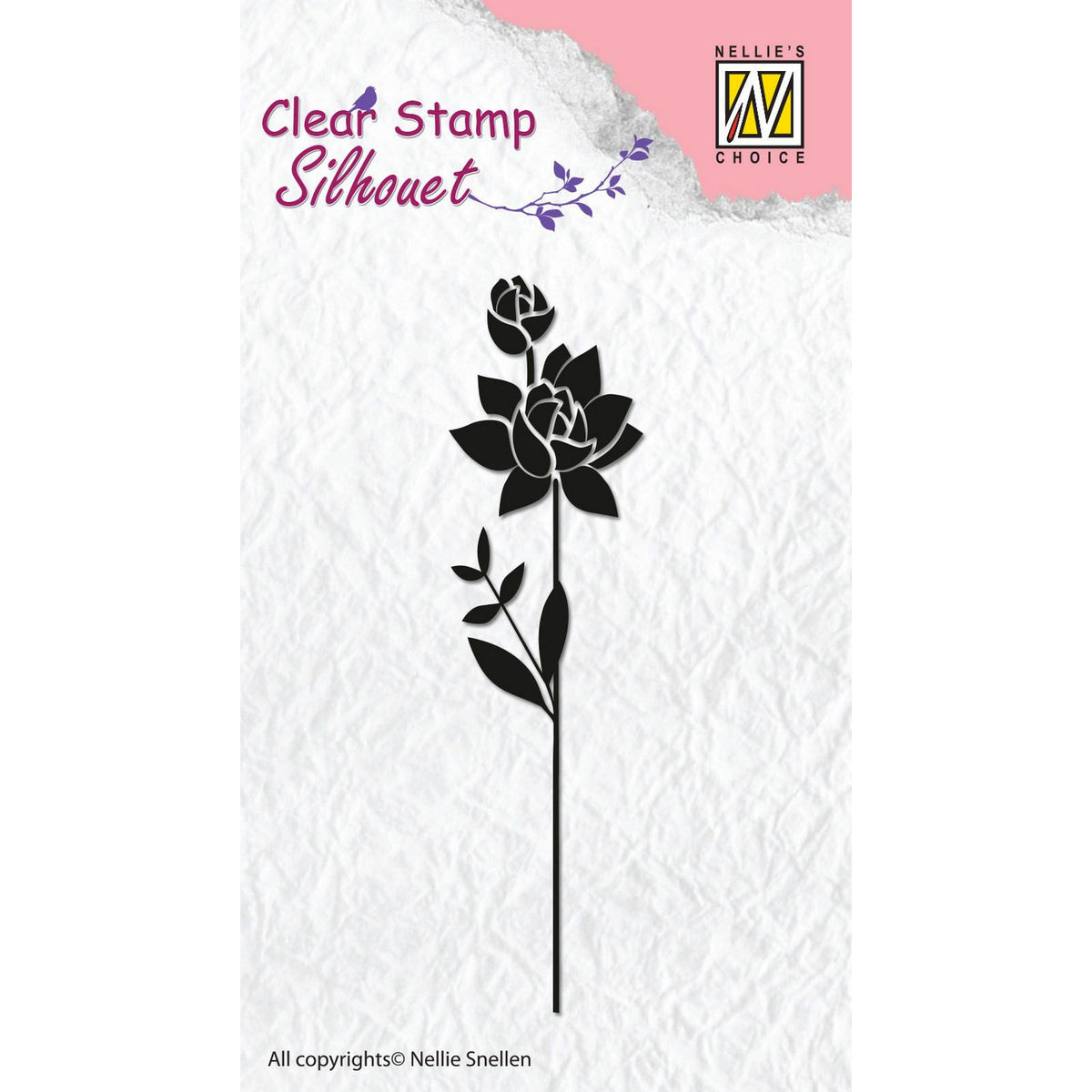 Nellie's choice • silhouet clear stempels flower-11