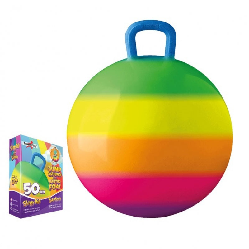 Diverse merken skippybal (50cm regenboog)