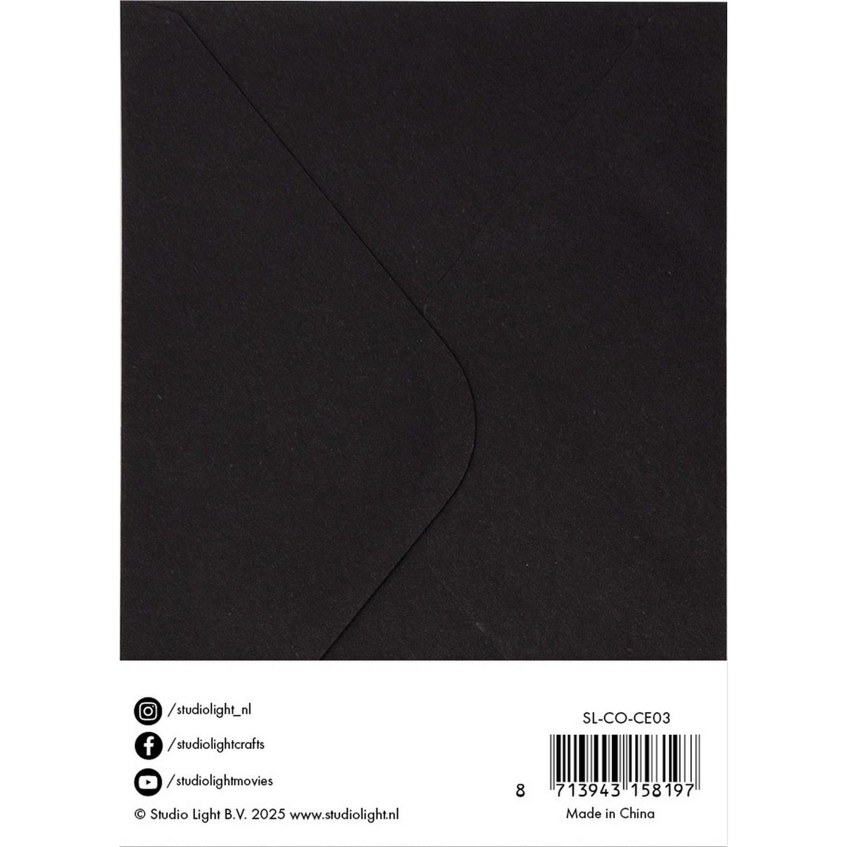 Studio light • consumables cards envelopes black a6