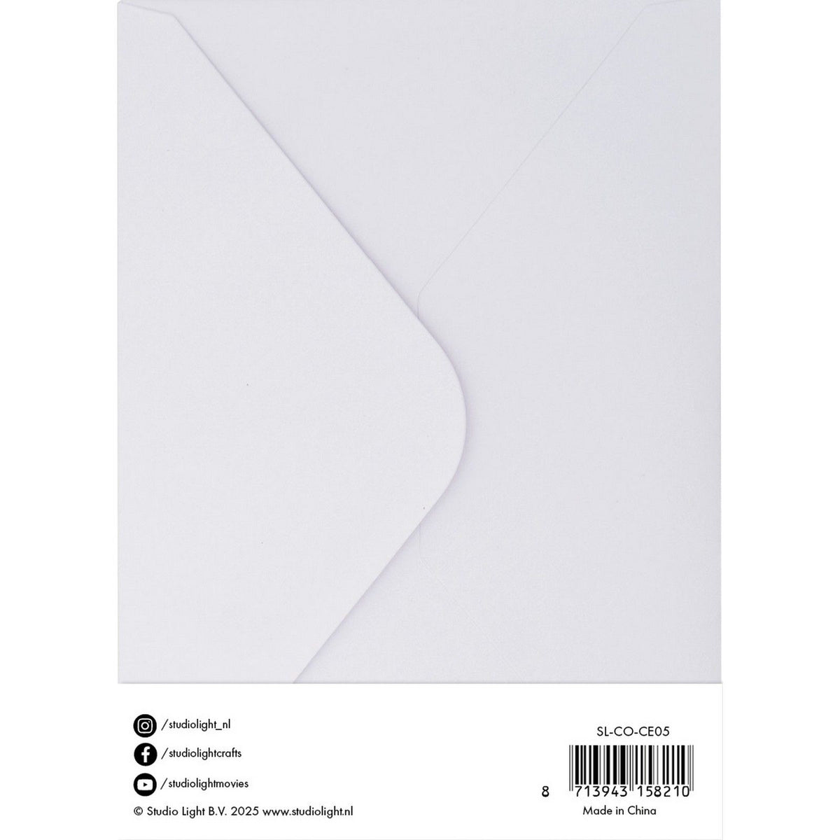 Studio light • cards envelopes white 12,70x17,78cm