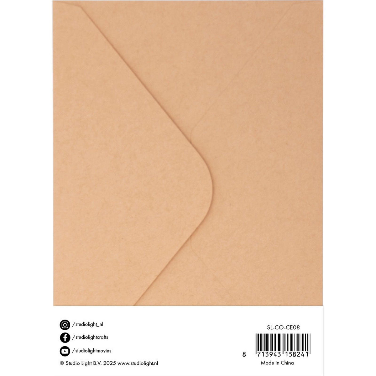 Studio light • cards envelopes kraft 12,70x17,78cm