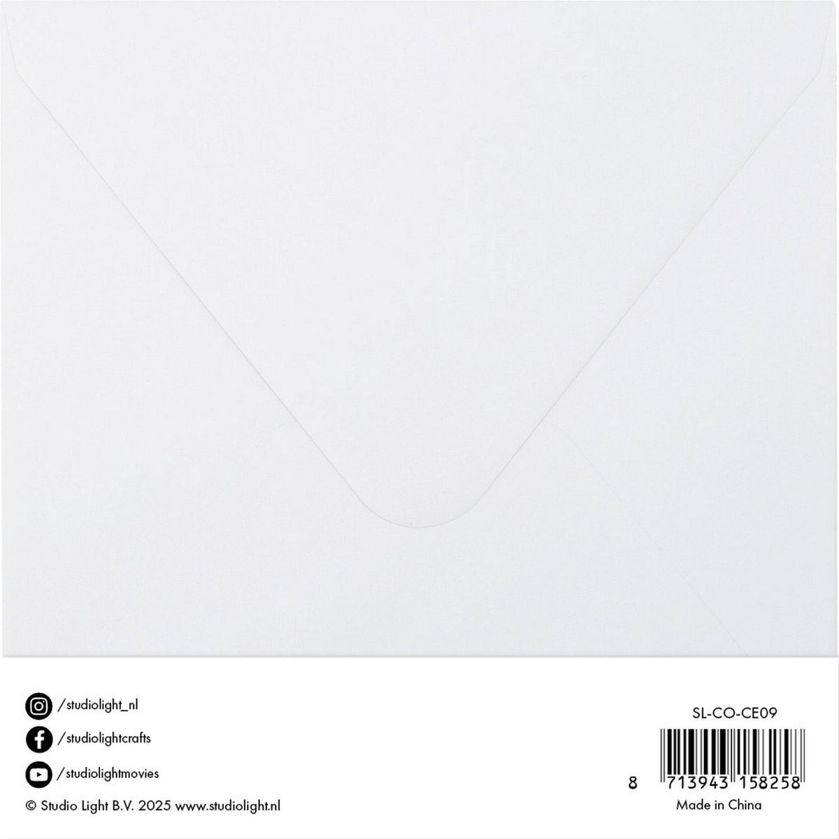Studio light • cards envelopes white 15,24x15,24cm