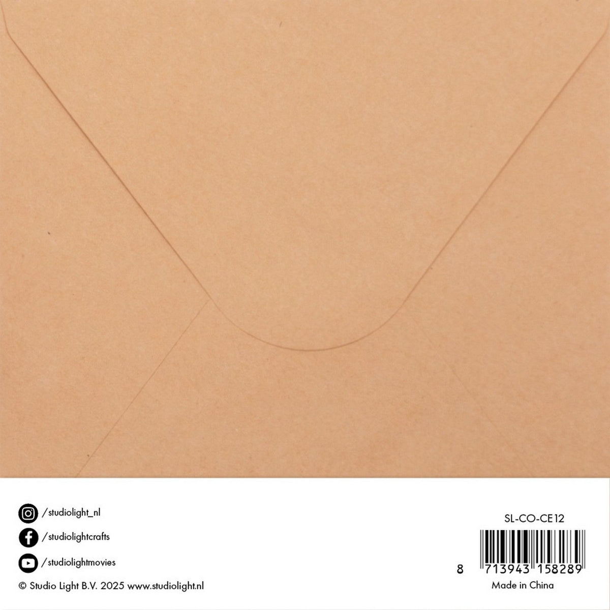 Studio light • cards envelopes kraft 15,24x15,24cm