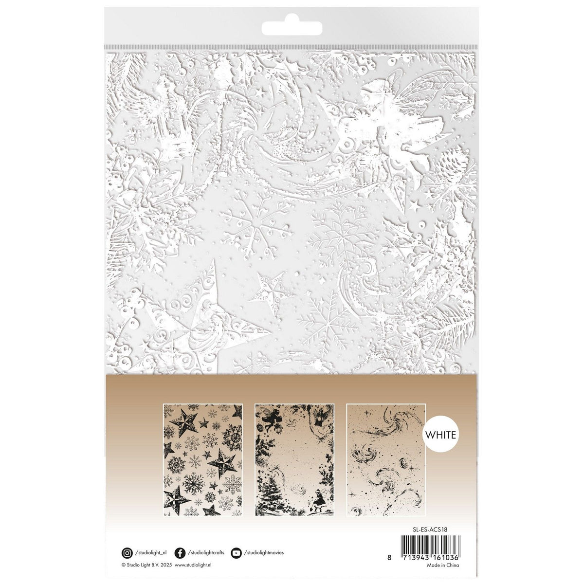 Studio light • essentials acetate sheets snow, fairies stars