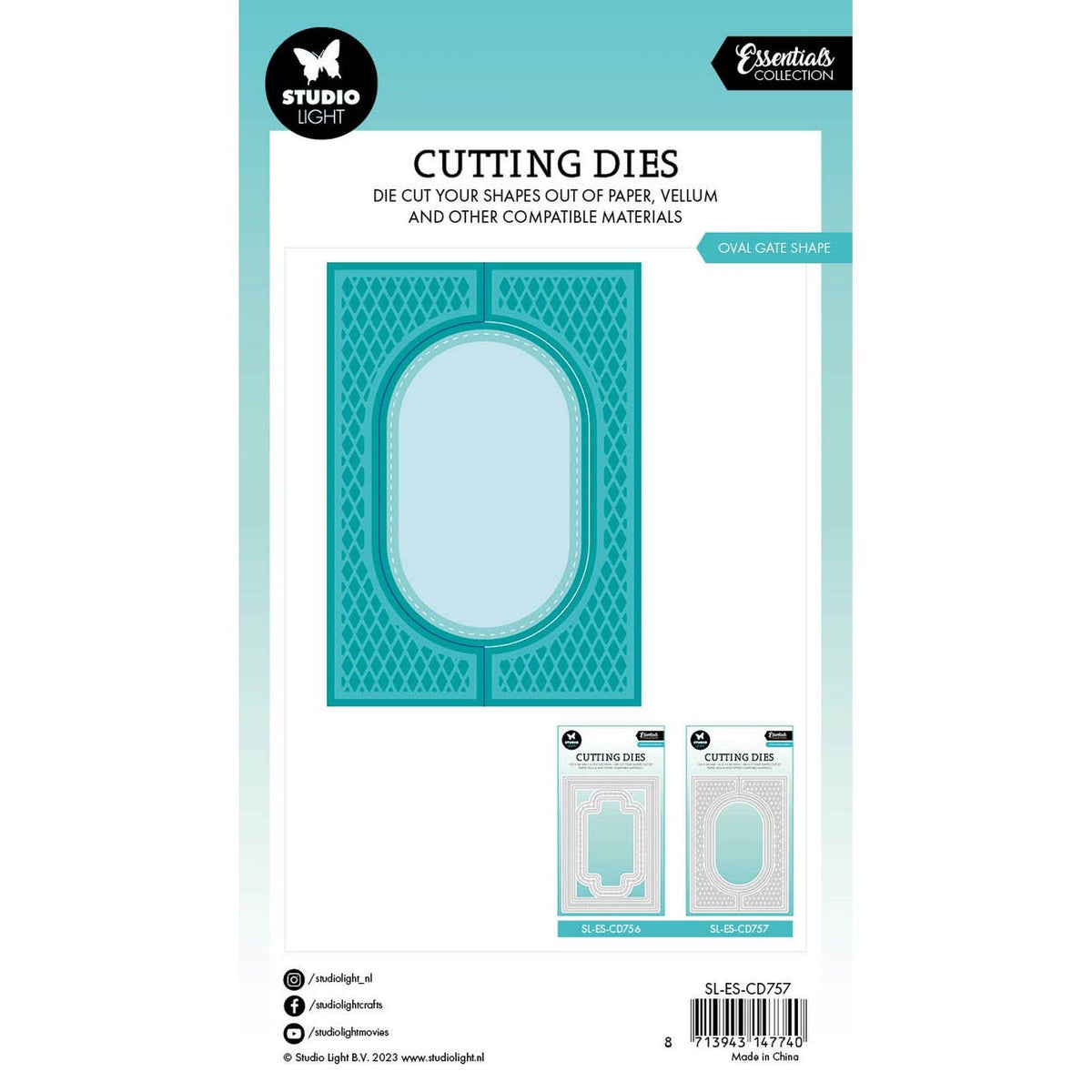 Studio light • essentials cutting dies oval gate shape