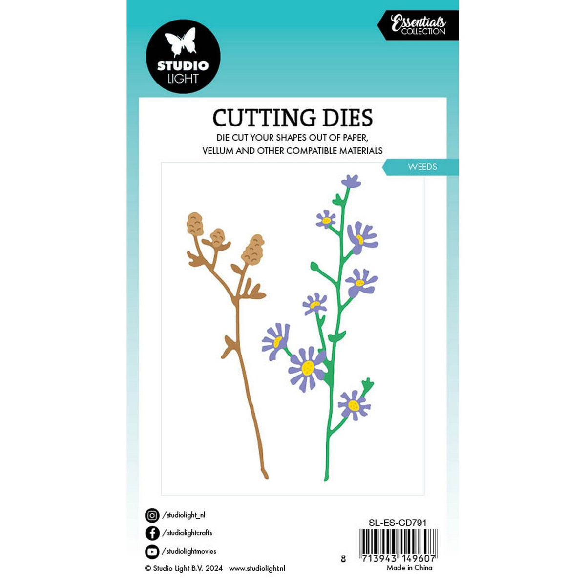 Studio light • essentials cutting die weeds
