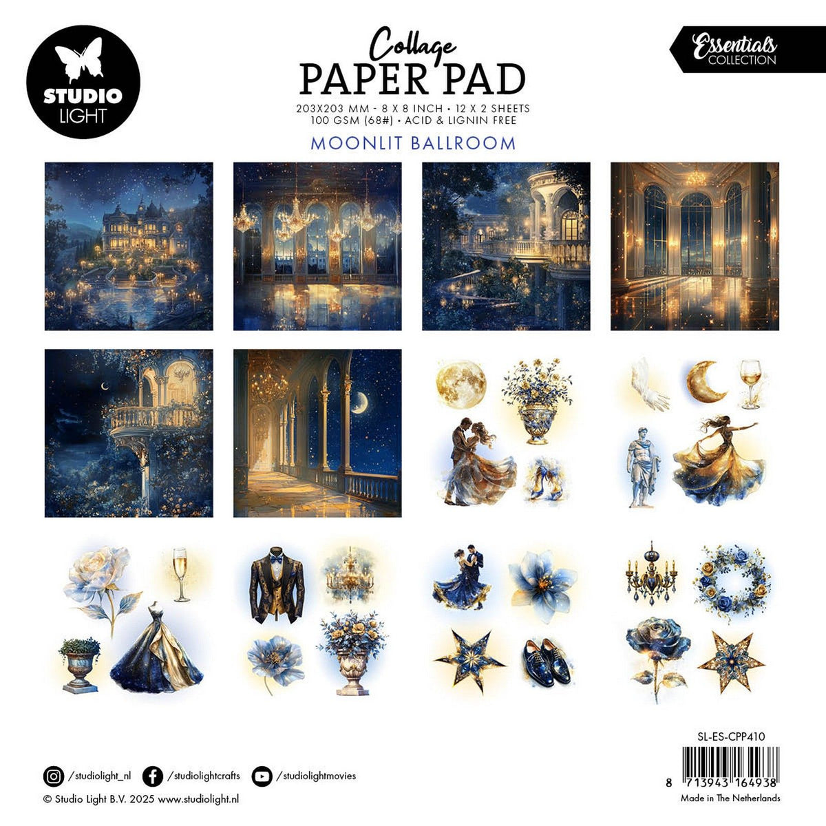 Studio light • essentials collage paper pad moonlit ballroom