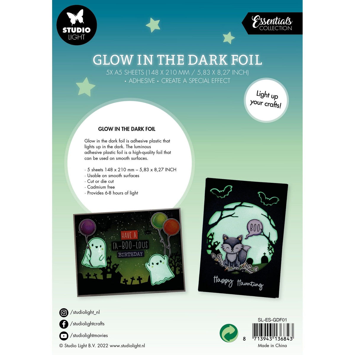 Studio light • essentials glow in the dark foil