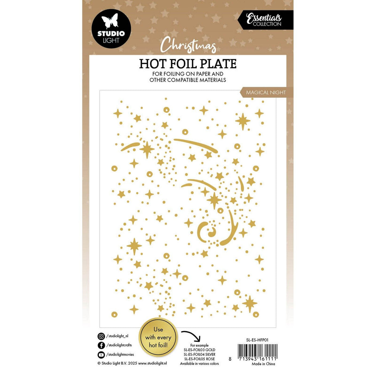 Studio light • essentials hot foil plate magical night
