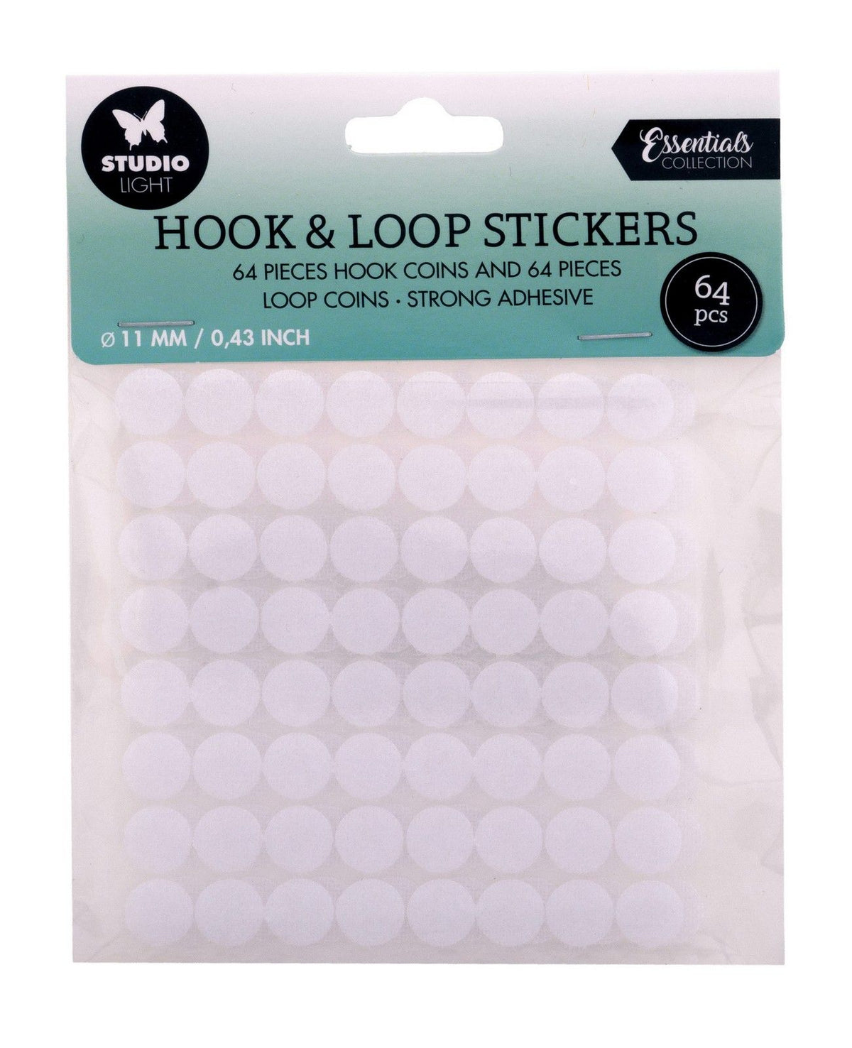 Studio light • essentials hook loop stickers round 11mm