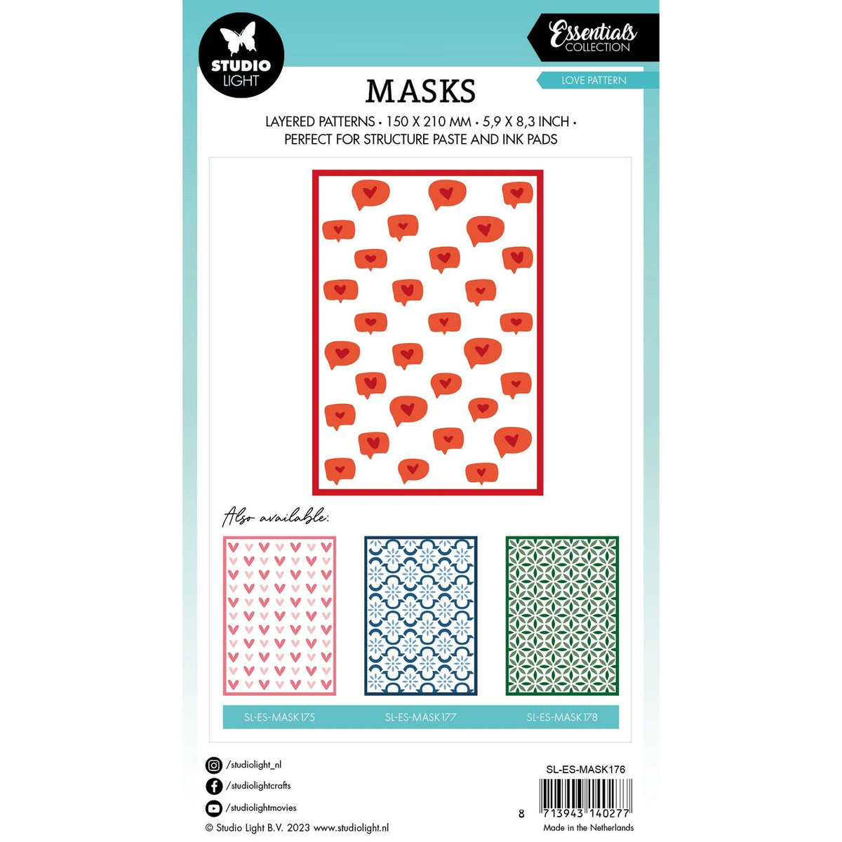 Studio light • essentials mask stencil love
