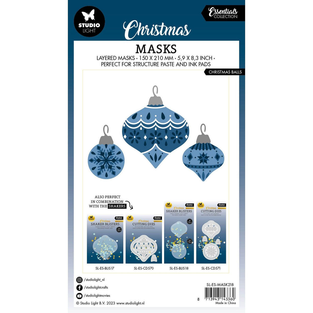 Studio light • essentials mask christmas balls