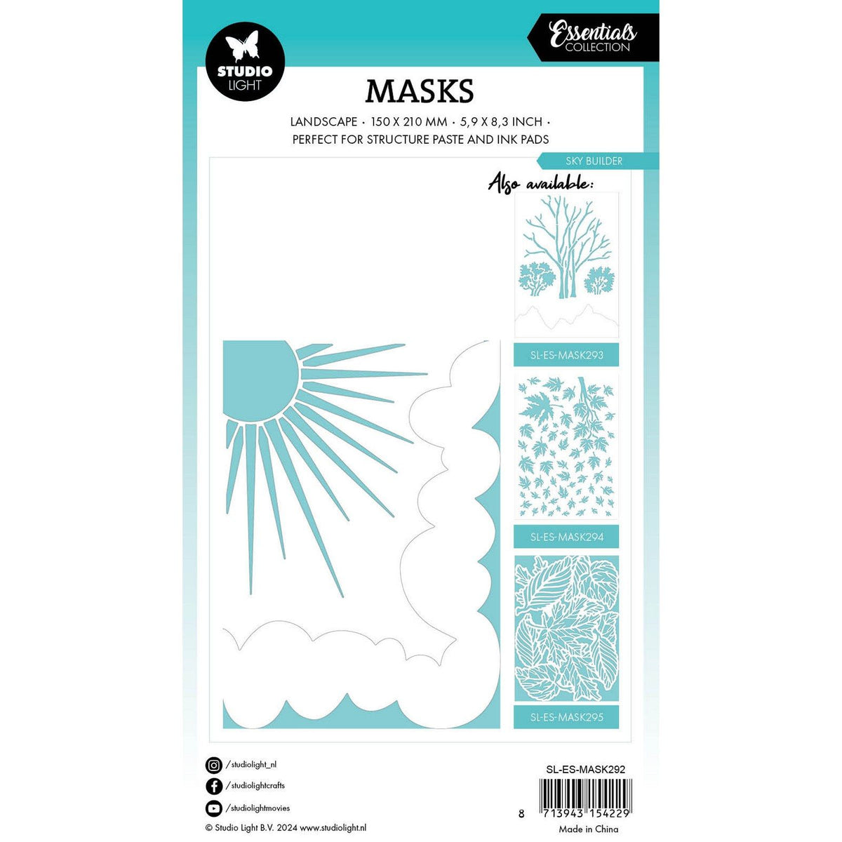 Studio light • essentials mask stencil sky builder