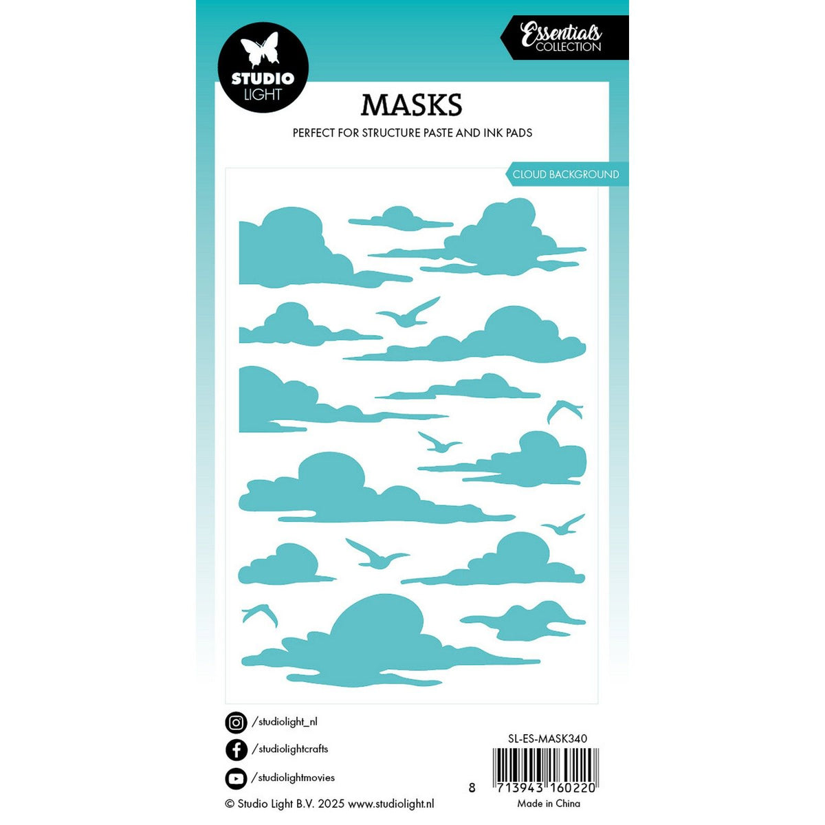 Studio light • essentials mask stencil cloud background