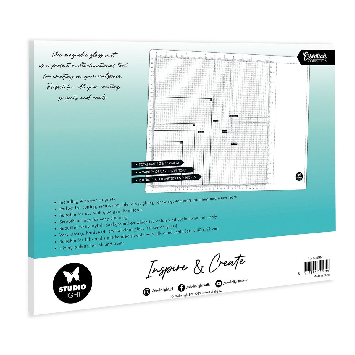 Studio light • essentials magnetic glass mat 4 magnets included