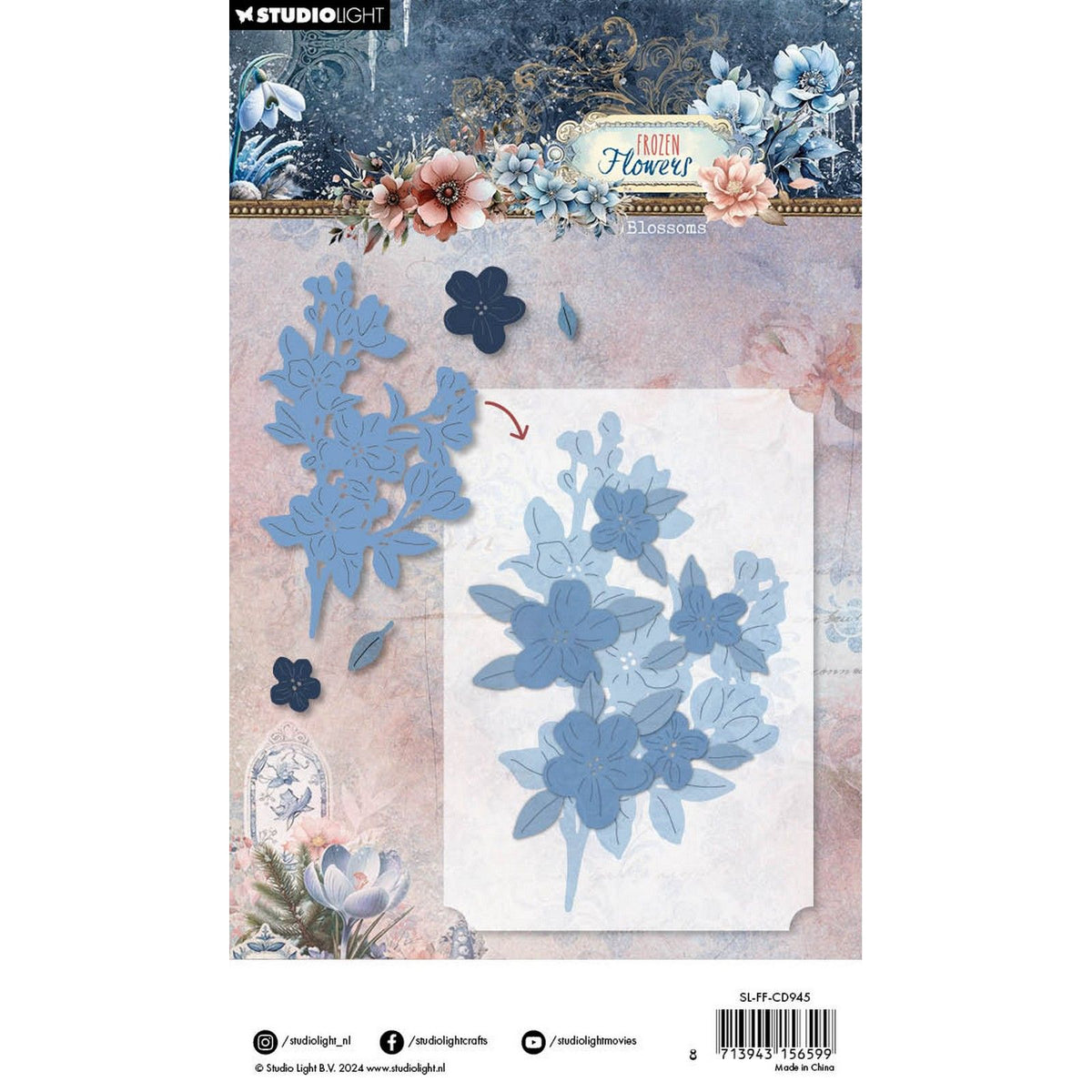Studio light • frozen flowers cutting die blossoms