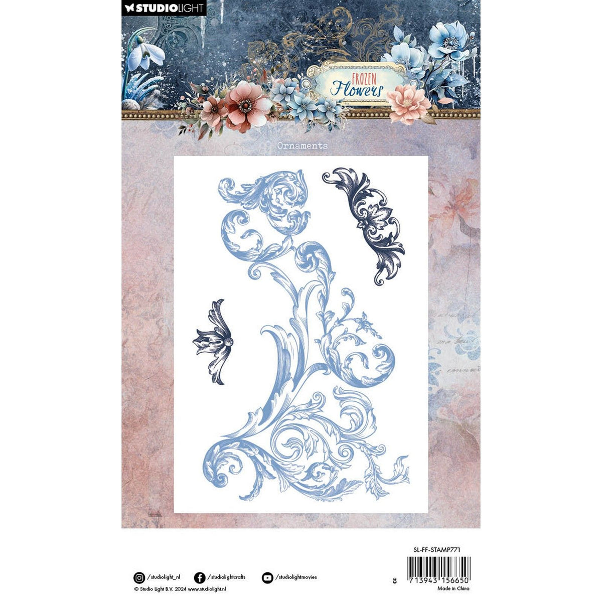 Studio light • frozen flowers clear stamps ornaments