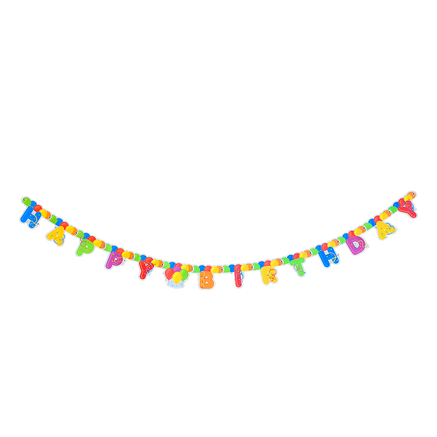 Slinger happy birthday ballonnen 175cm