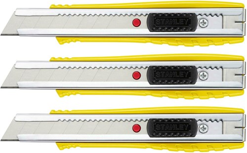 Stanley handgereedschap stanley tripack fatmax afbreekmes | metaal | 18mm (2+1 gratis) - fmht10421-0