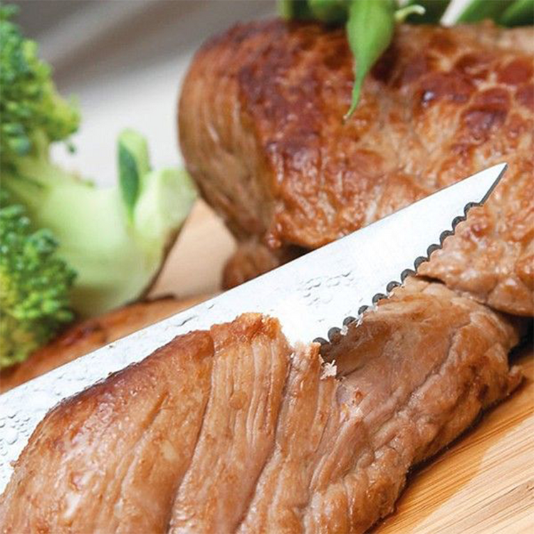 Steakmes 12cm rvs zwart