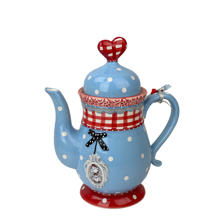 Studio koekepeer theepot 1l blauw