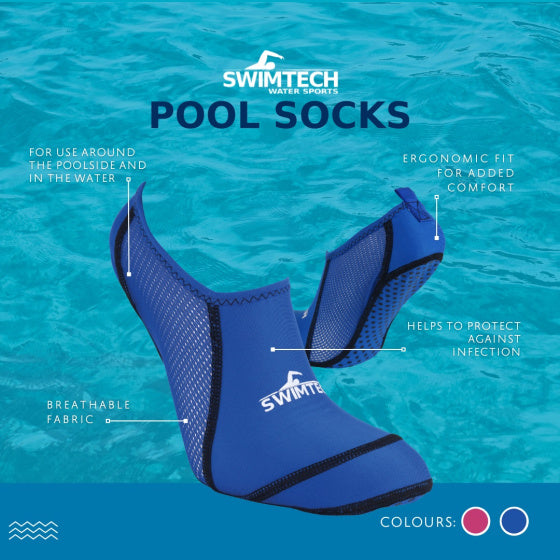 Swimtech Zwemsokken Kind Blauw maat 24-27