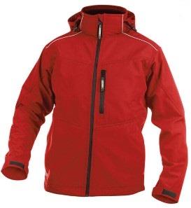 Dassy softshell tavira polyester rood m