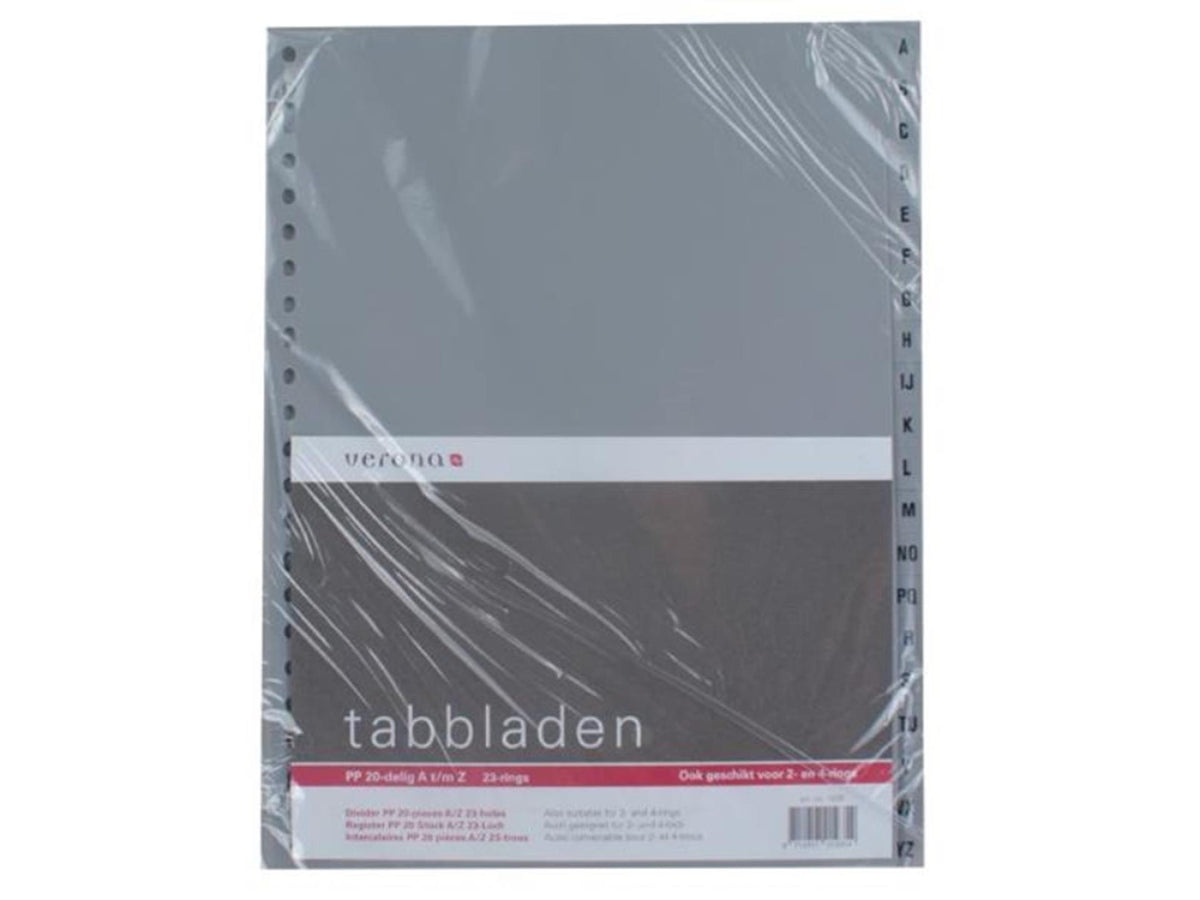 Verona tabbladen a4 23rings a-z 20 delig