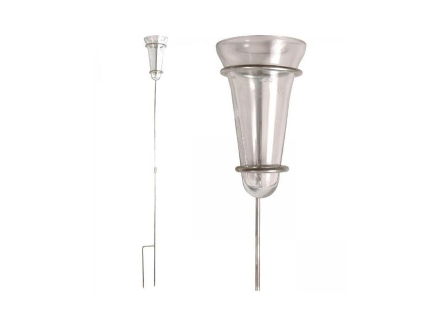 Esschert design esschert regenmeter verzinkt met glas