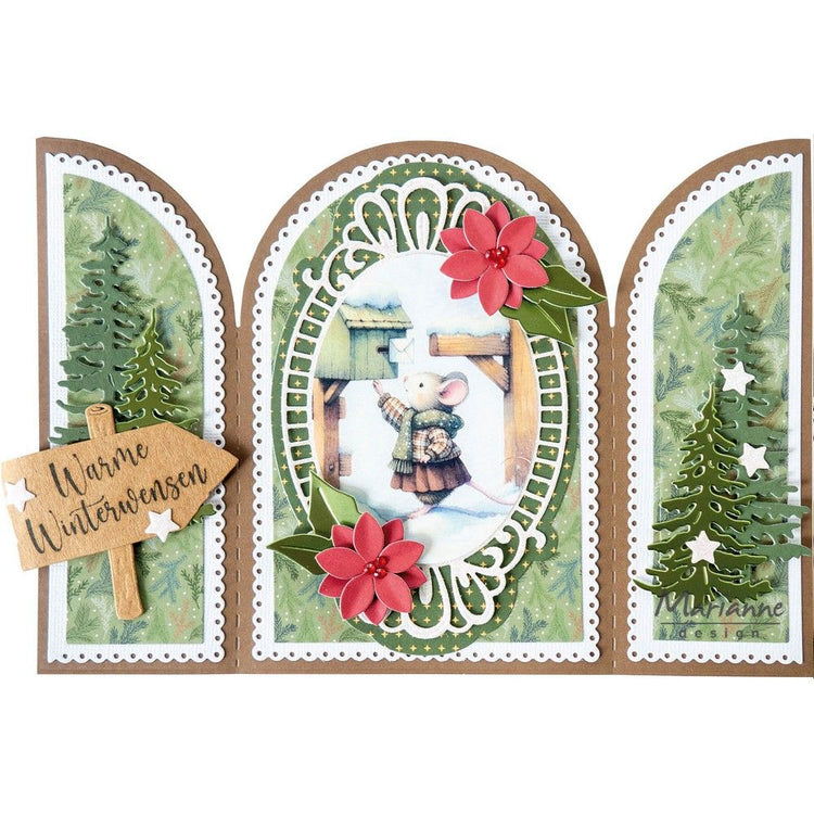 Marianne design • knipvel christmas mail