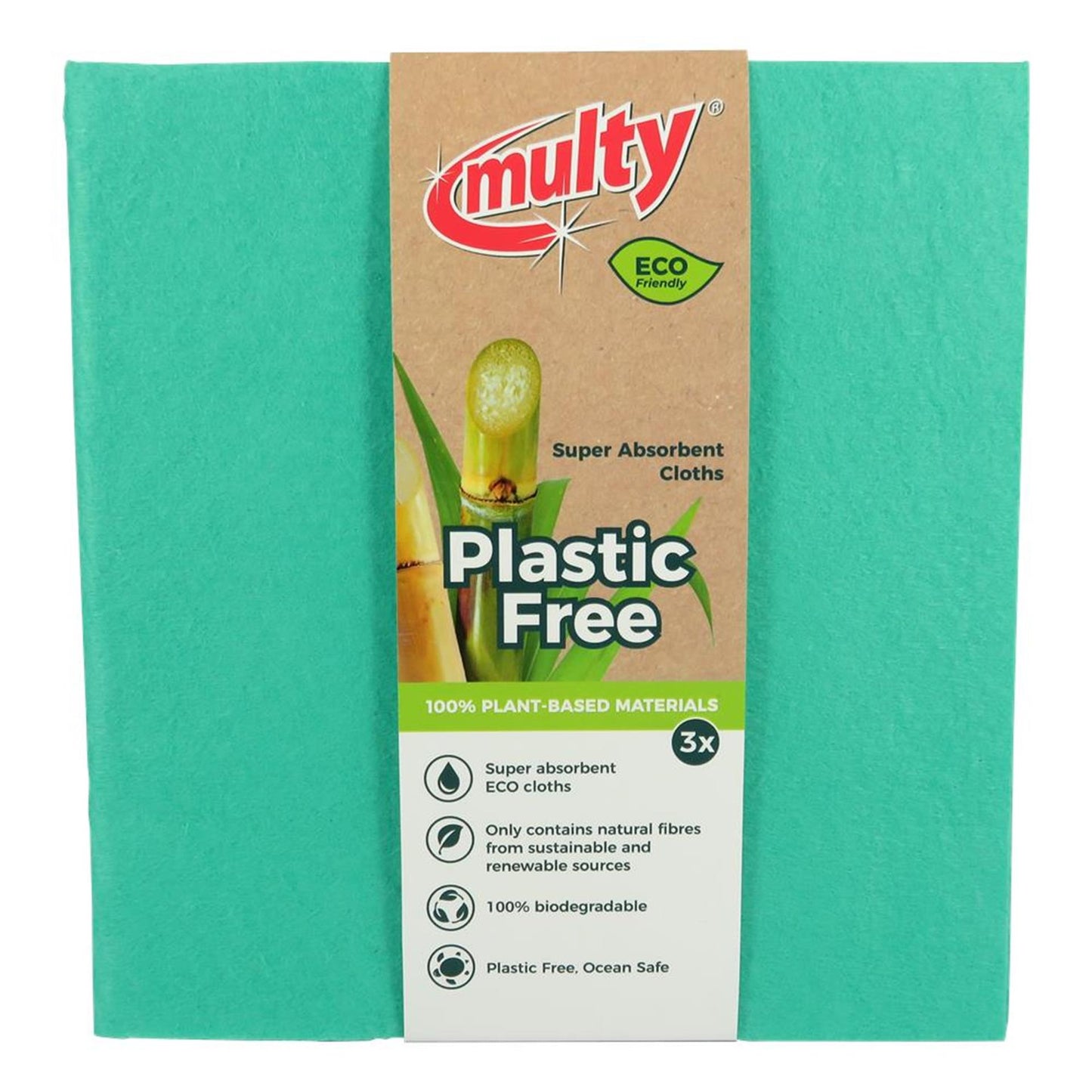 Multy eco vriendelijke vaatdoeken 38x40cm 3-pack
