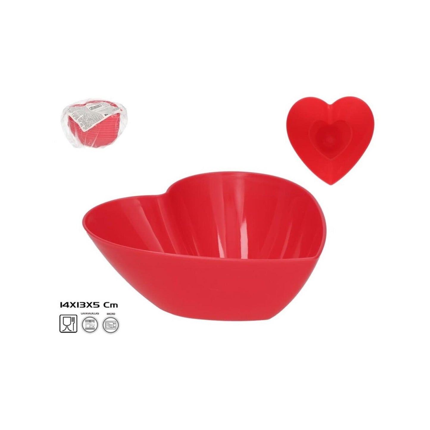 Kom rood hart 14x13x5 cm kom rood hart 14x13x5 cm