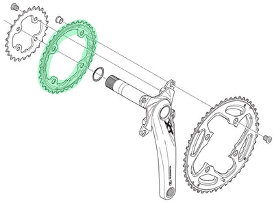 Shimano kettingblad Deore LX 10V FC-T761 Y1MP98020 zw. 36T