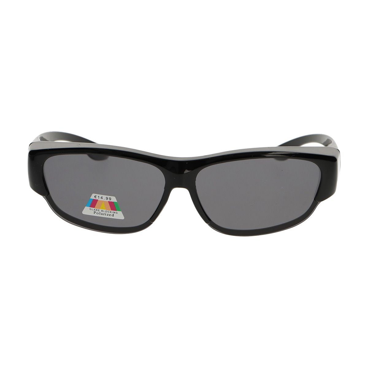 Spectrum polarized overzet zonnebril zwart