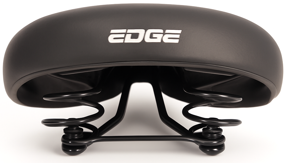 Fietszadel Edge City Retro - zwart (op kaart)