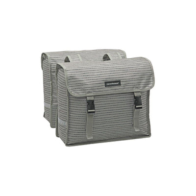 Kt Tas New dubbel fiori grijs