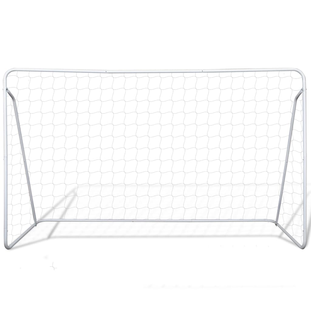 VidaXL Voetbalgoals 2 st 240x90x150 cm staal