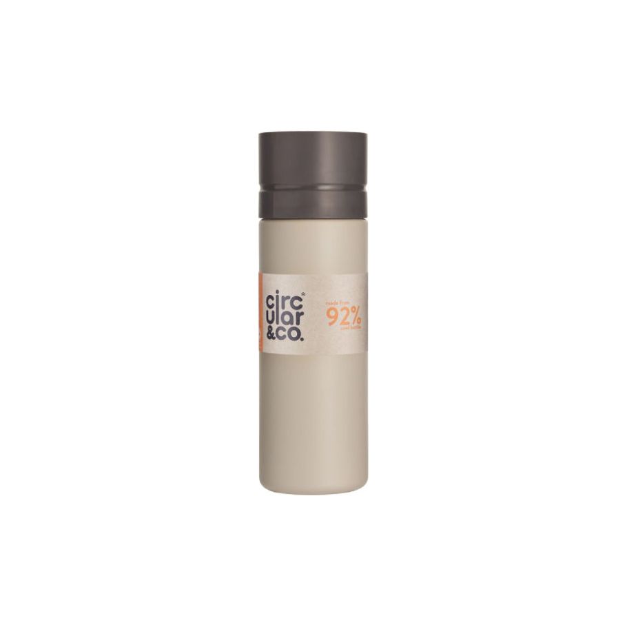 Circular Co. Circular Bottle 600 ml Crème Zwart