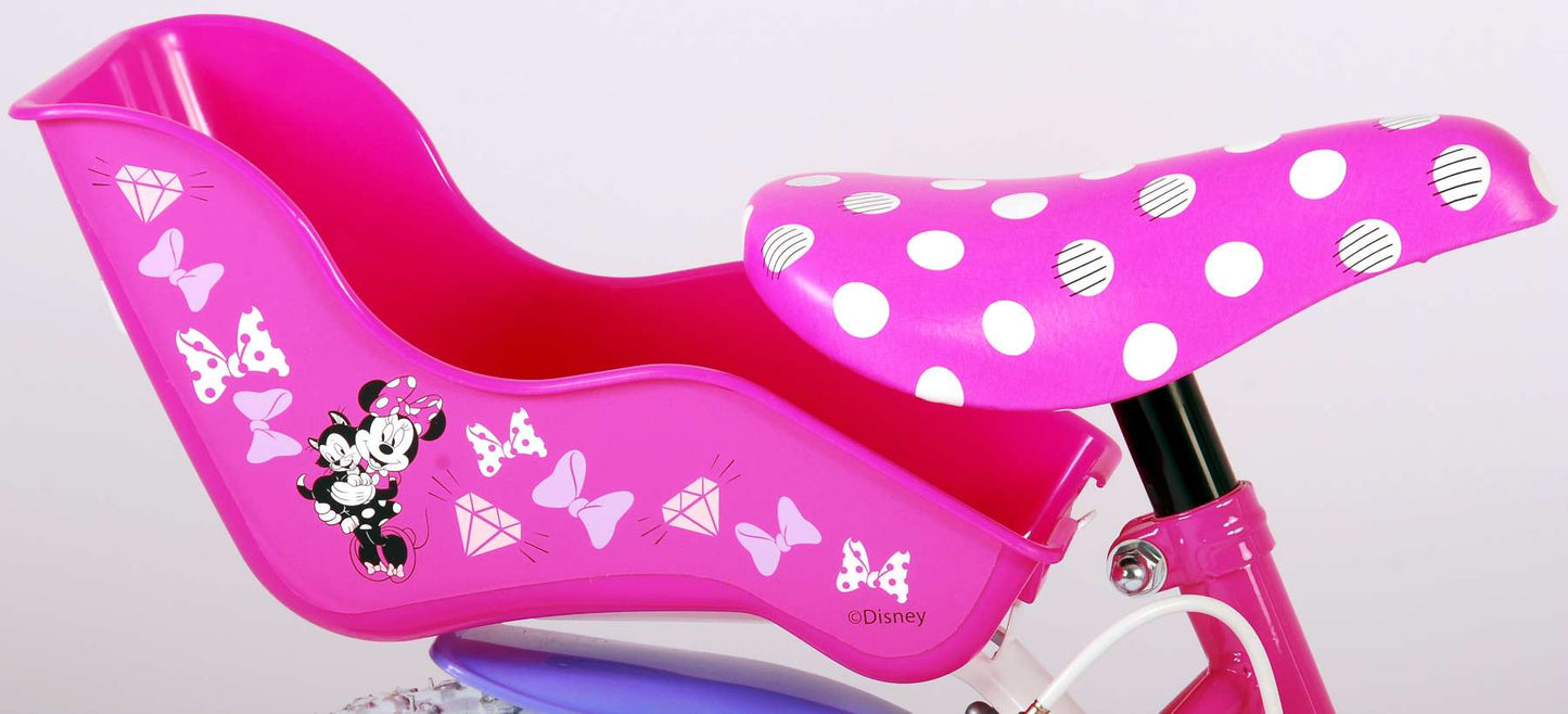 Disney Minnie Cutest Ever! - Kinderfiets - Meisjes - 14 inch - Roze - Twee Handremmen