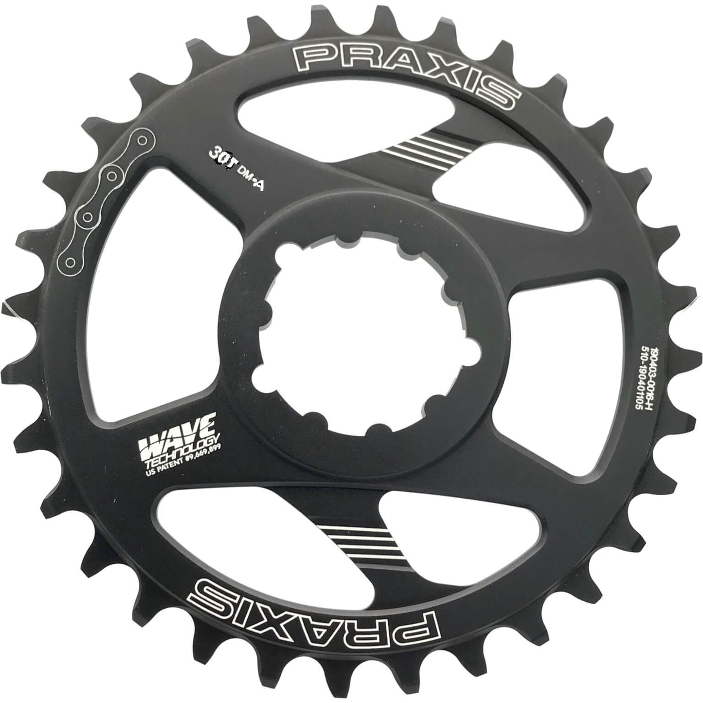 Praxis Kettingblad 1x MTB DM-A 30t staal zwart