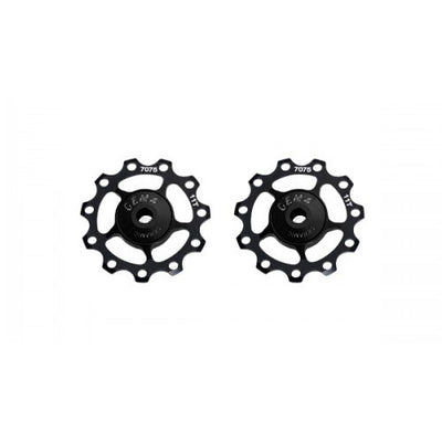 CEMA Derailleurwieltjes ALU 9 10 11V RVS zwart