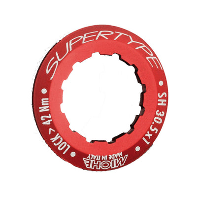Shimano miche sluitring supertype (rood)30.5x1x11d