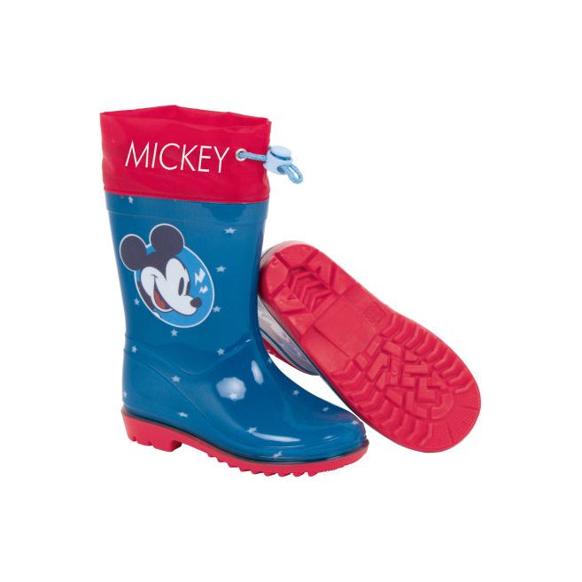 Arditex Regenlaarzen Mickey junior PVC donkerblauw rood maat 24