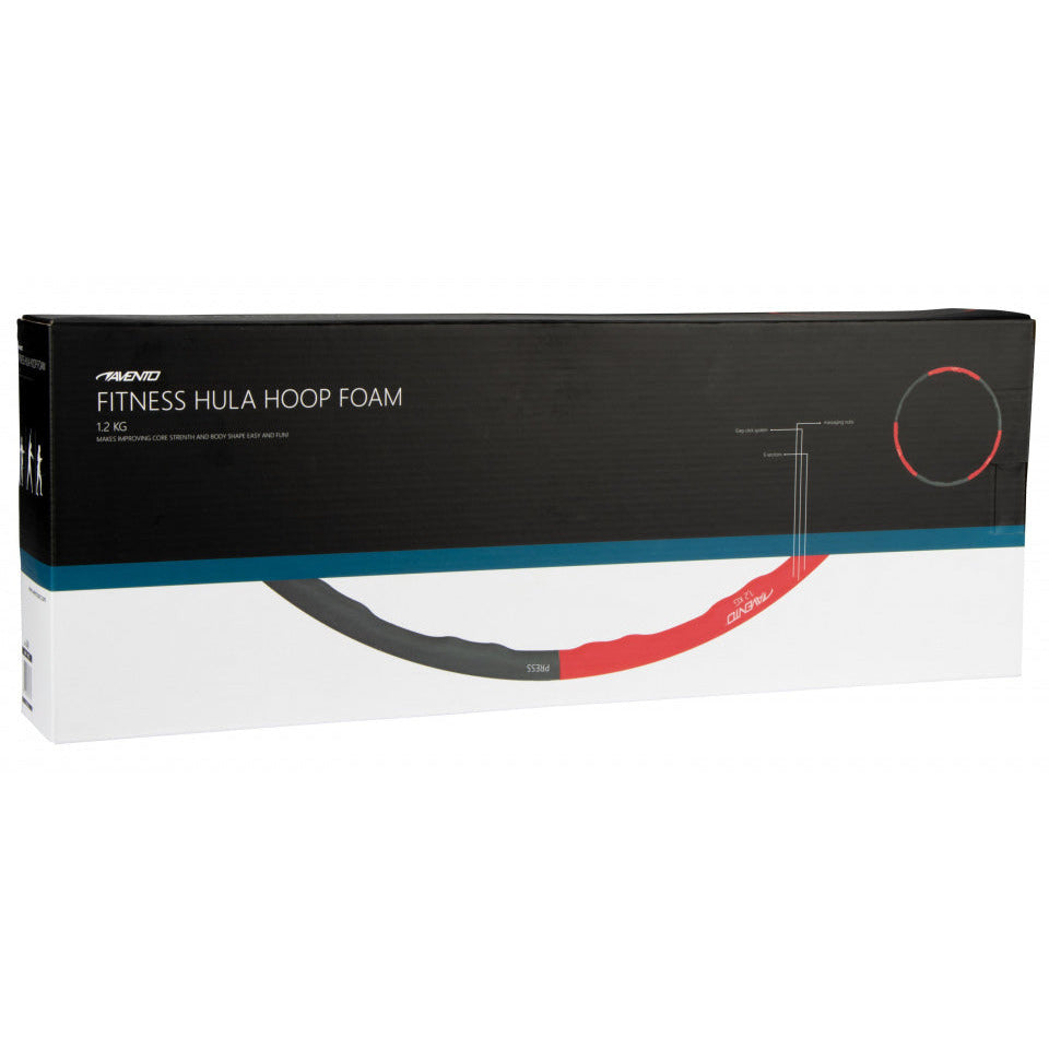 Avento Hoelahoop 100 cm foam zwart rood