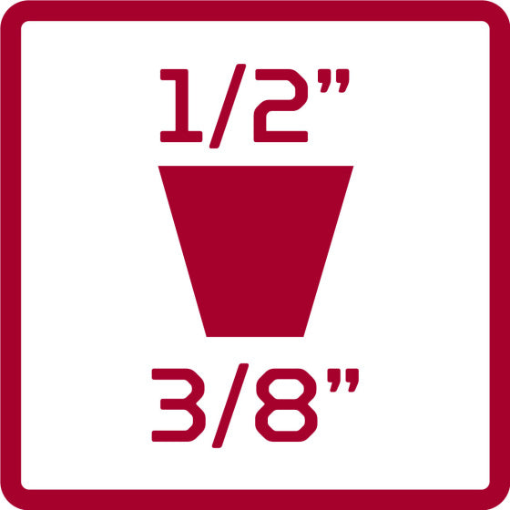 Gedore red adapter verlengstuk 6-in-2 zilver 2-delig