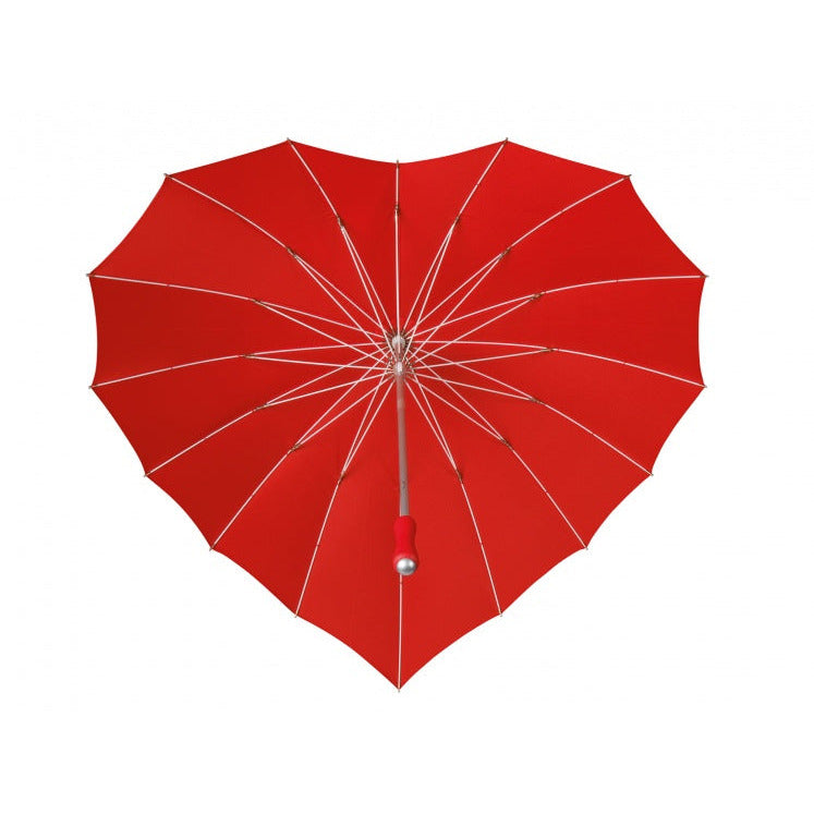 Impliva Paraplu hartvormig 110 cm polyester rood