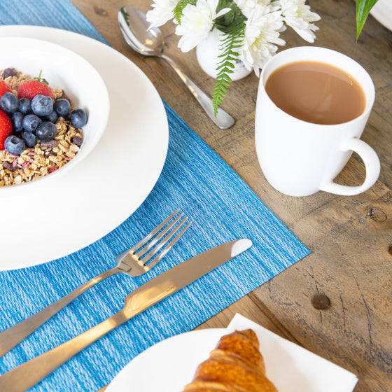 Kitchencraft Placemat 30 x 45 cm PVC polyester blauw paars