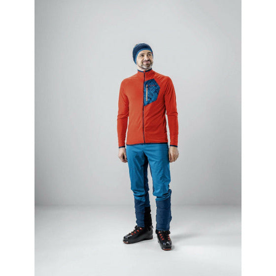 Löffler Outdoorvest heren polyester oranje blauw maat 46