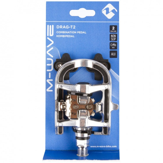 M-Wave Combinatiepedalen SPD zilver set